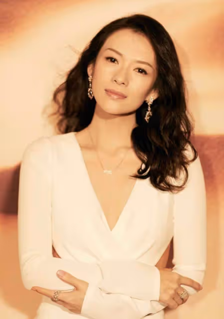 章子怡近照曝光,五官真抗打,穿V領禮服與劉嘉玲、奶茶妹妹同框,真不是年輕就能贏,網友:氣場很強