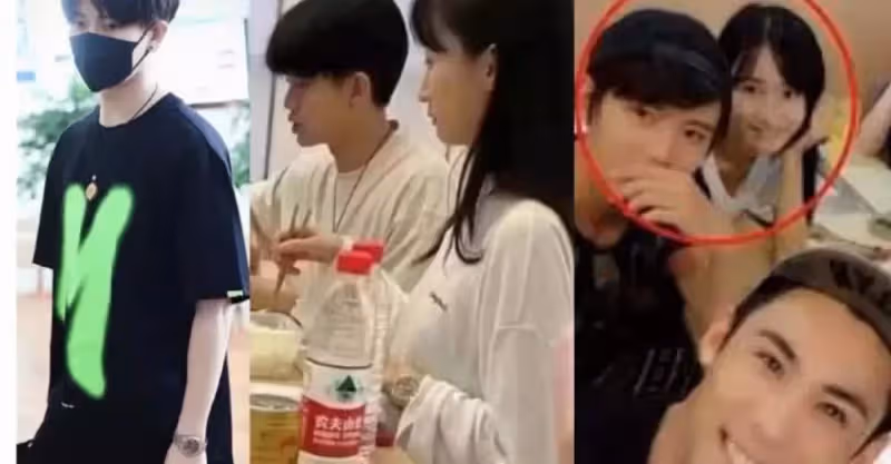 任嘉倫帶老婆聚會照曝光，夫妻倆穿情侶裝，聶歡長發披肩氣質好