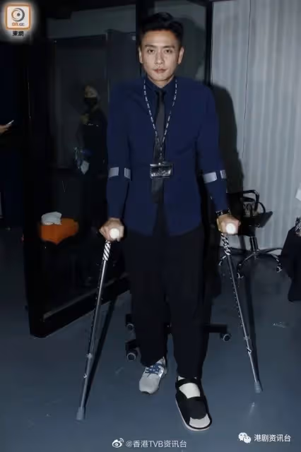黃宗澤開工又受傷!腳綁護膝帶嘆未知何時康復
