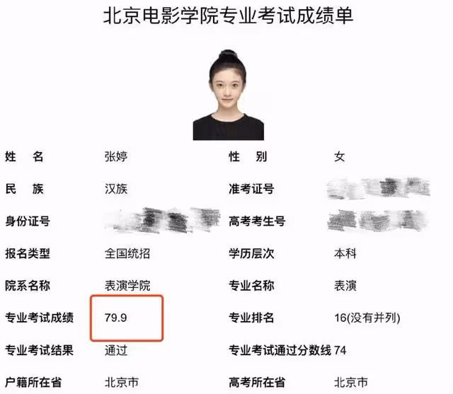 北電藝考成績出爐!眾童星霸屏個個高顏值,第一名卻被嘲"人品差"