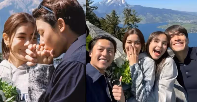 Mark瑞士向Kim求婚成功, NadechYaya同游見證