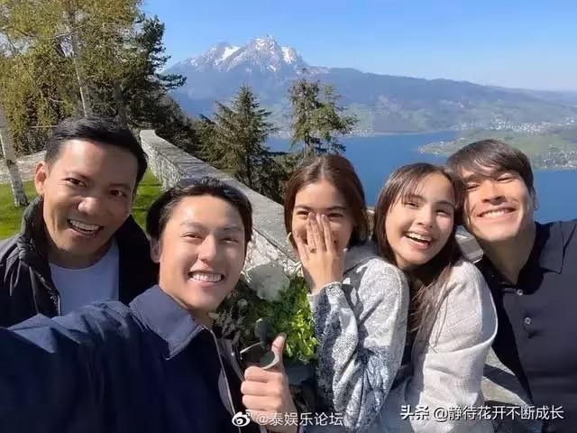 Mark瑞士向Kim求婚成功, NadechYaya同游見證