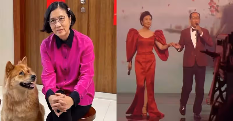 汪明荃曬素顏照，74歲臉色蠟黃，慈善晚會一席紅裙驚豔全場，網友：人好戲好令人尊重