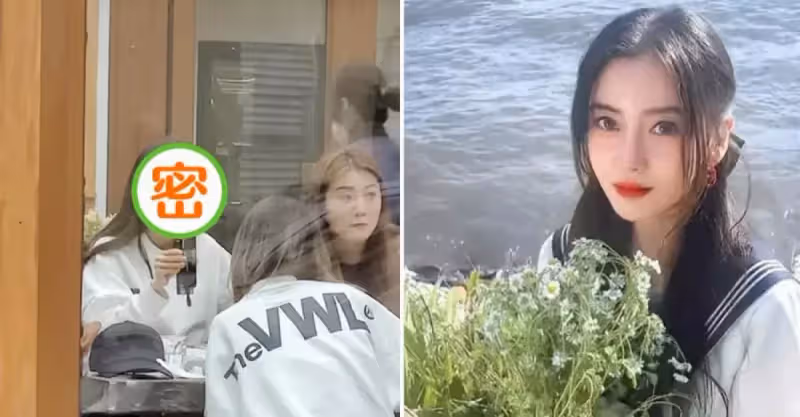 baby和閨蜜喝下午茶被偶遇，還沒化妝就出門，生圖下「純素顏露面」臉色太蒼白，網友：似乎有些疲憊