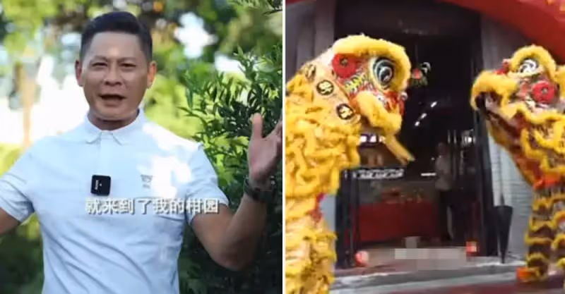 「陳皮大王」TVB男星林敬剛內地開餐廳！開業禮請舞獅表演，還經營著200畝果園