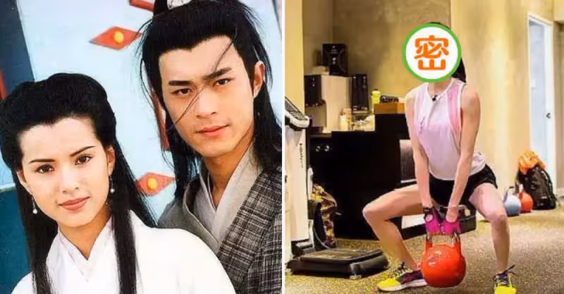 52歲李若彤曬健身照，雙腿細長直身材完美，「顏值一點沒變」還是很美，網友：歲月不敗美人