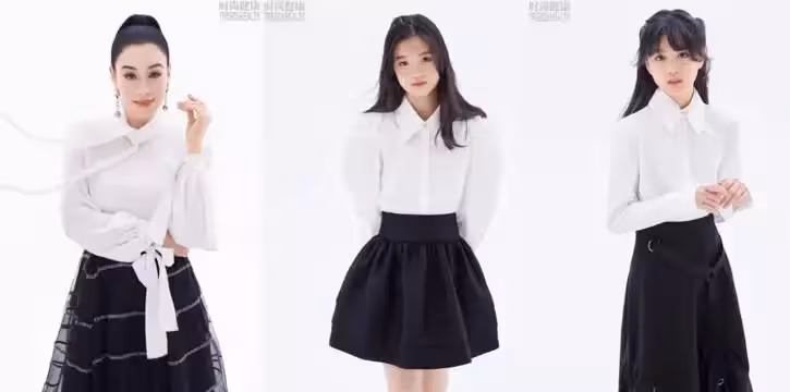 鐘麗緹曬與孩子合影,3個女兒美的各有千秋,小女兒最像母親