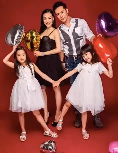 鐘麗緹曬與孩子合影,3個女兒美的各有千秋,小女兒最像母親