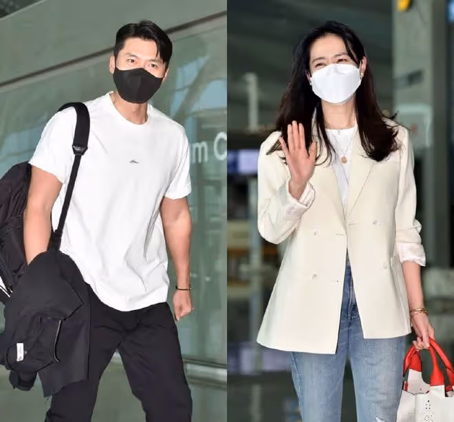 幫老婆拿包,玄彬、孫藝珍兩口子外出度蜜月被網友偶遇!