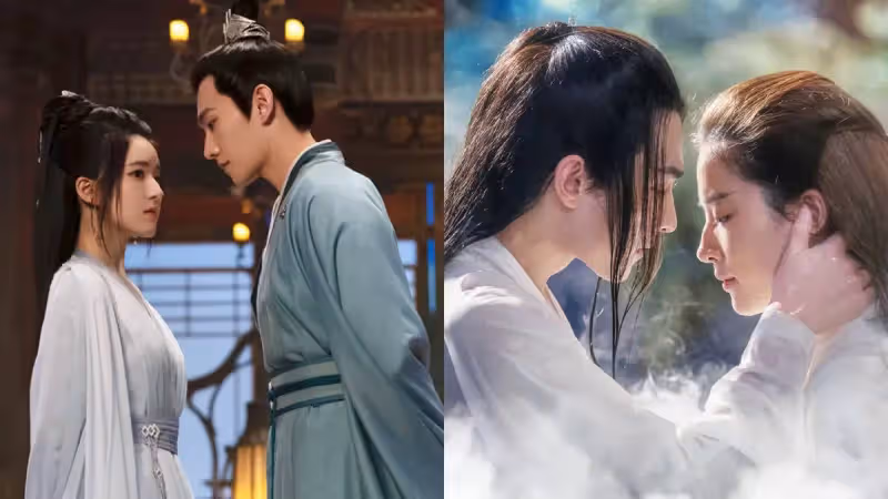 楊洋合作10位女神CP感!趙露思像兄妹,迪麗熱巴CP感炸裂,螢幕初吻給了馬思純_李一桐_圖片_榮耀