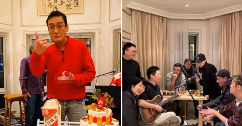 鐘鎮濤梁家輝聚會，意外曝光上海豪宅內景，掛滿名貴字畫裝修豪華，壁櫥全是大理石，財力十分雄厚