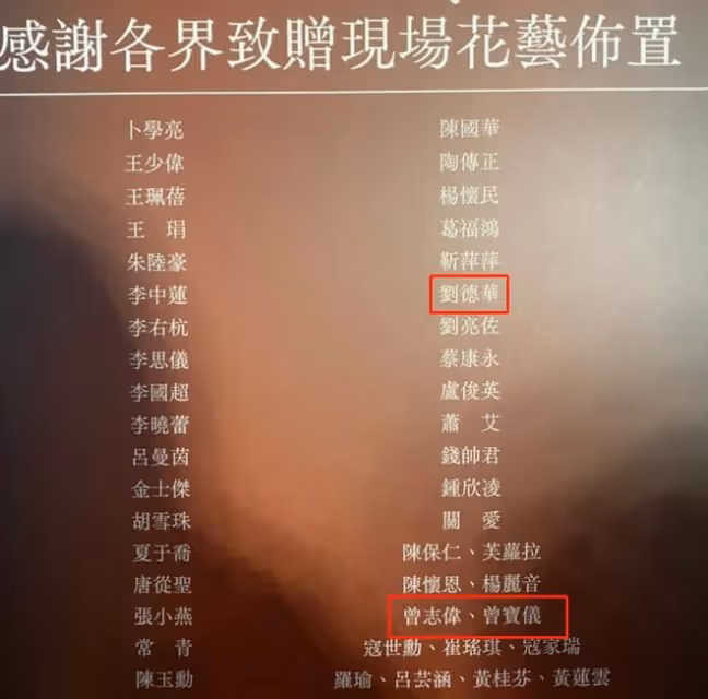 顧寶明追思會眾星現身送別,劉德華送花拍視頻悼念,感念對方的好