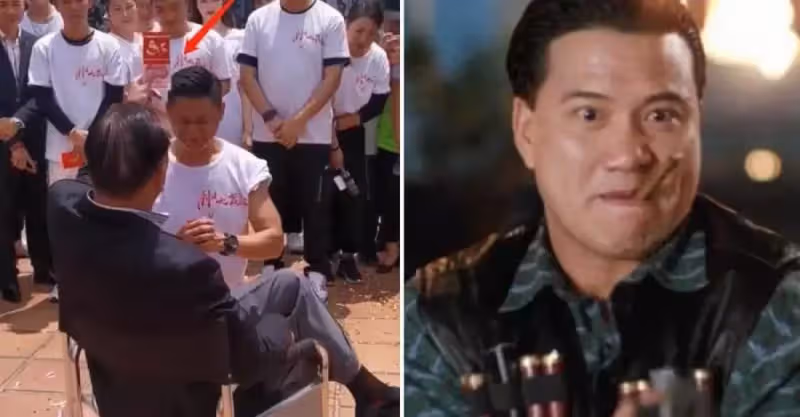 63歲萬梓良再扮大哥，頭髮稀少但氣場猶在，用錢敲打徒弟超霸氣