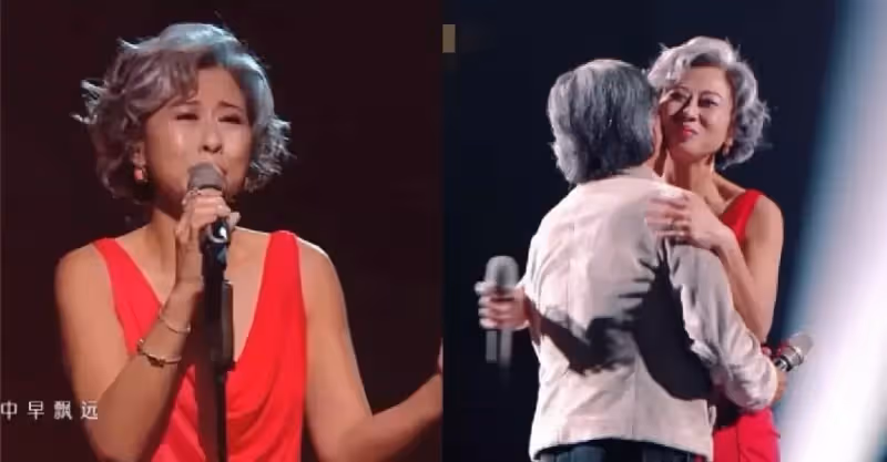優雅老去！60歲葉倩文「滿頭白髮」亮相節目　無懼衰老「一襲紅裙」華麗登場：開口仍是當年