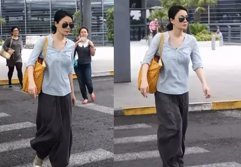 52歲天后王菲拍內衣廣告!穿吊帶露精緻鎖骨,光腳躺地上身段性感~