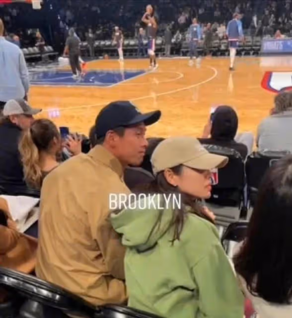 玄彬孫藝珍看NBA球賽被拍