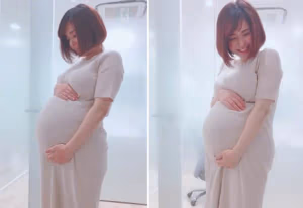 38歲蒼井空顏值如少女，帶雙胞胎泡溫泉身材好，嫁光頭老公很幸福