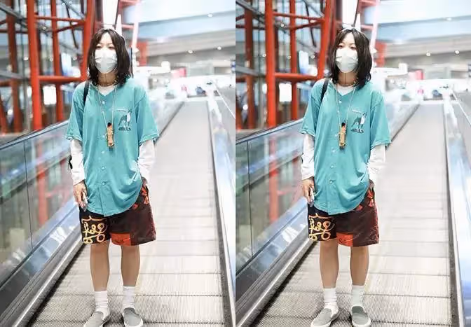 王菲女兒竇靖童不再叛逆,罕見留長髮穿短褲,終於相信是王菲生的!