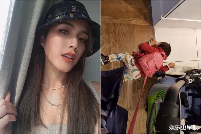 歐陽靖曬兒失控躺地被出Z！心碎：她有幸福家庭，而我是被丟掉的單親媽