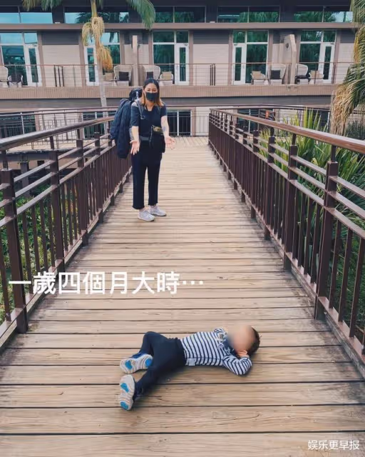 歐陽靖曬兒失控躺地被出Z！心碎：她有幸福家庭，而我是被丟掉的單親媽