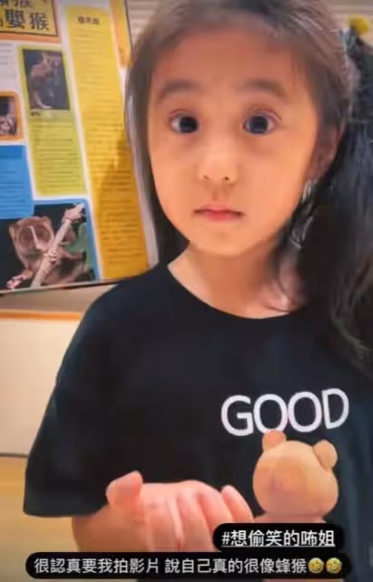 賈靜雯更新女兒日常,孩子又變樣了,老大和老二越來越像