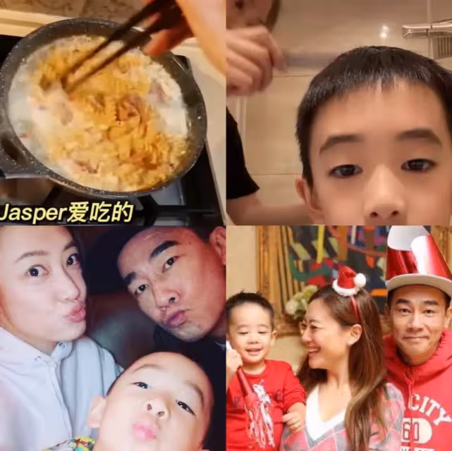 應采兒與兒子家中熱舞!素顏張大嘴姿勢搞怪,Jasper招風耳太搶鏡,清秀的面容太像媽媽應采兒
