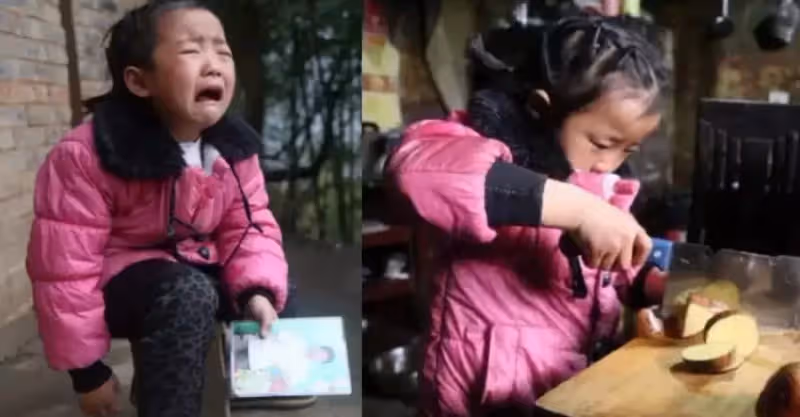 爸坐牢媽改嫁，6歲妹妹撐起三代之家，照顧兩位年邁老人，網友：懂事的讓人心疼
