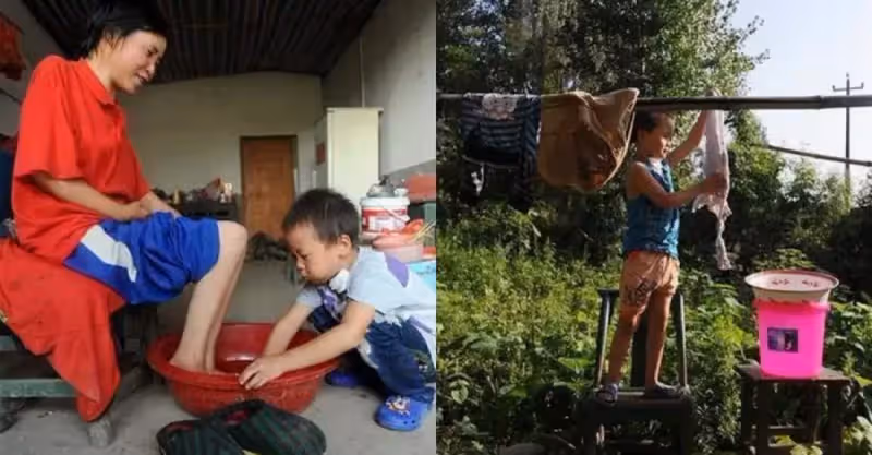 父離世母癱瘓！6歲童堅強扛起家計，種地、做飯無所不能，媽淚目「不忍拖累你」兒：我哪兒也不去，我要照顧你！