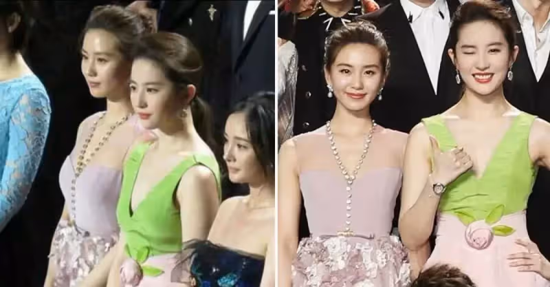 劉詩詩罕見與劉亦菲「同框」！氣質如蘭的詩詩，遇到天仙劉亦菲也只能淪為「背景」？