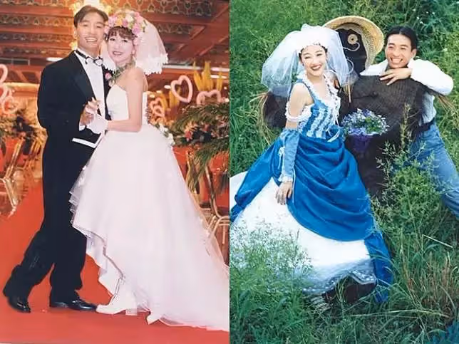 當年結婚上頭條!余皓然曬「25年前轟動全國」婚紗照 未婚懷孕「一句話跟定王中平」3個月就閃婚