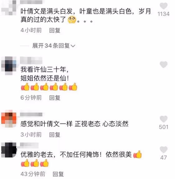 與葉蒨文一樣滿頭白髮　59歲葉童人老心不老！