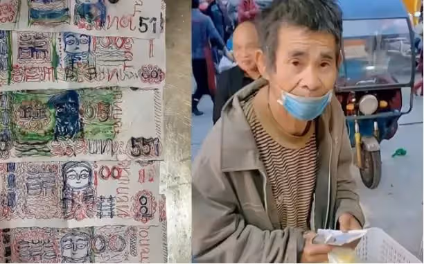 大爺連續用手繪紙幣買面條,暖心攤主不揭穿,誰知9年後突傳老人消息,讓攤主當場淚崩