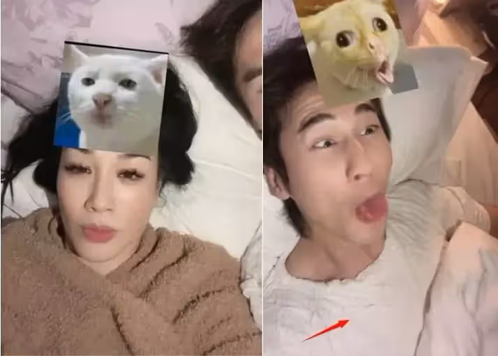 鐘麗緹與小12歲老公秀恩愛!「撅嘴親吻」太甜蜜,紮小辮賣萌好少女,網友:大撒狗糧好甜膩