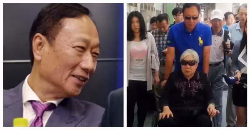 罕露慌張害怕！郭台銘「見高齡母手術」大陣仗把關　「親自服侍在側」媽媽面前像小孩