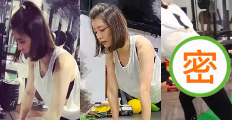 47歲賈靜雯曬素顏健身照，穿背心配無痕褲秀出「柯基臀」，網友：身材夠絕