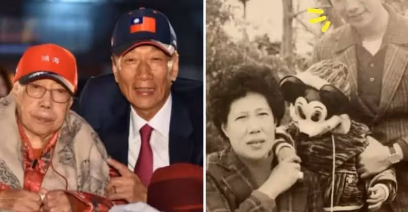 每天都是母親節！郭台銘曬母子舊照「卸下威嚴→愛家暖男」　網友驚「年輕時像王力宏」：太帥了吧