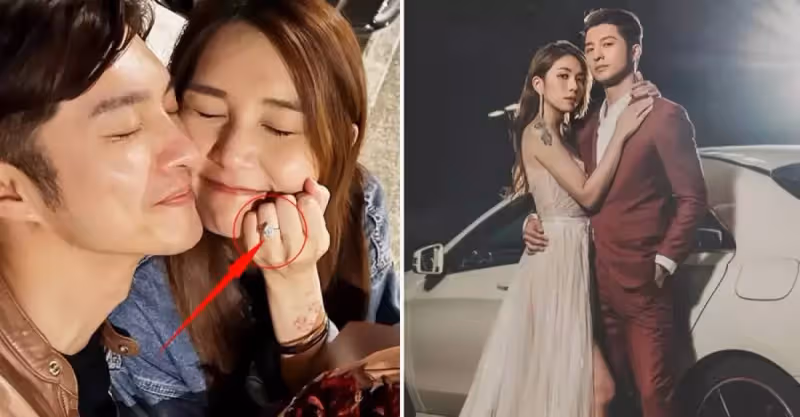 恭喜！44歲TVB知名男星求婚成功，圈外未婚妻曬大鉆戒羨煞旁人