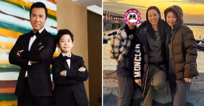 甄子丹小兒子罕見露面！單眼皮大鼻子，僅13歲已和模特老媽一樣高，網稱贊：帥爆了