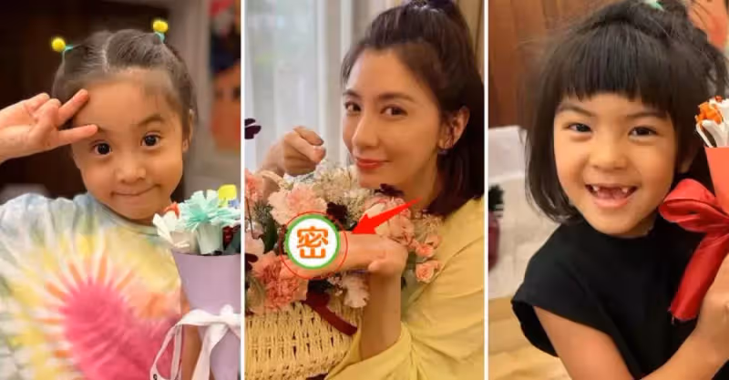 賈靜雯提前過母親節！咘咘、Bo妞親手做花束超暖心，一看修杰楷「搞笑禮物」傻眼了：哭笑不得