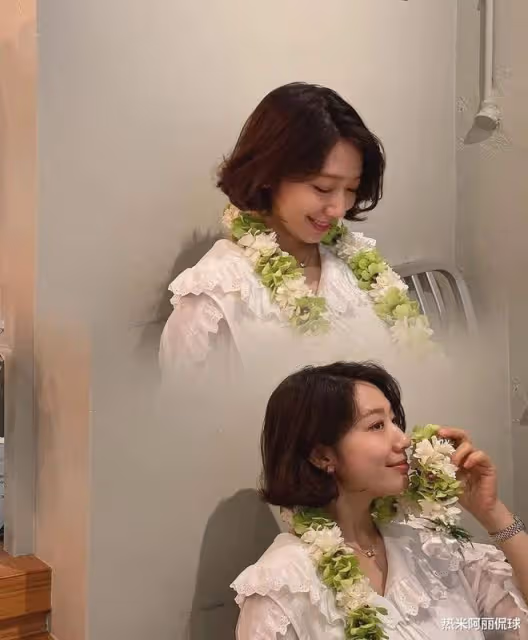 朴信惠待產肚大如筐，剪短髮迎接孩子出生，上圍升級老公陪伴左右