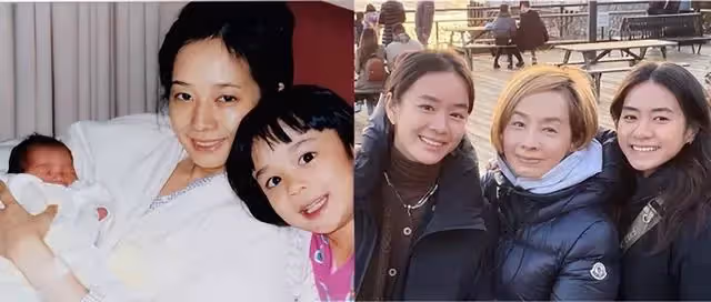 張國榮前女友毛舜筠近況曝光!身材消瘦臉頰凹陷,倆女兒罕見露面