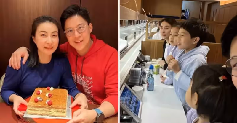霍啟剛一家五口外出聚餐！光顧平價餐廳，大女兒「正臉首次曝光」三小隻穿同款外套，網贊：這是見過最低調的豪門