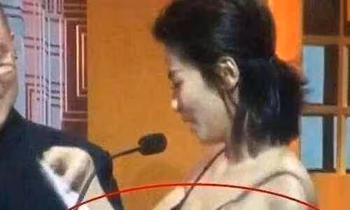 劉濤頒獎禮禮服掉落 網友:真尷尬社死現場