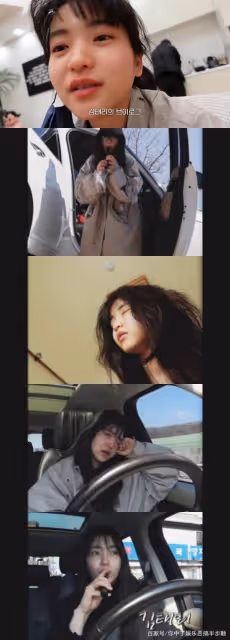 金泰梨自拍自駕游Vlog分享往昔趣事，邊開車邊哭惹粉絲關心！