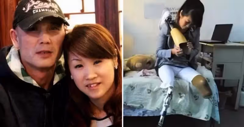 地震時女子為救丈夫而失去雙腿，沒想到丈夫直接消失3年，回來時卻要和她失婚
