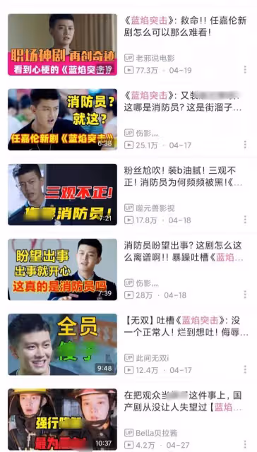 《藍焰突擊》劇組好鋼!提告11家影視up主!