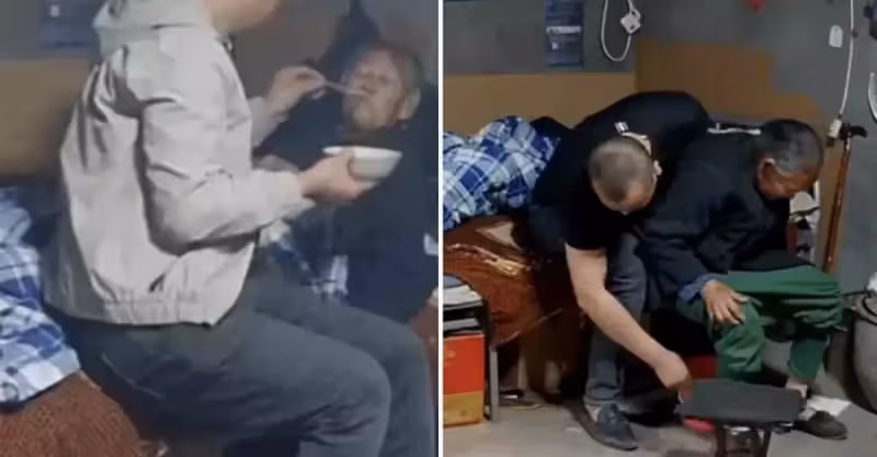 阿公年輕時一人撫養5兒子，如今91歲卻「餓」到昏迷摔倒！孫子連夜回家照顧，網：白養這麼多兒子