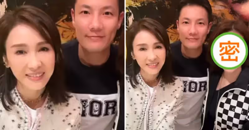 60歲關之琳和黎姿慶生照曝光，眼紋突出皮膚白皙，楊千嬅老公搭肩兩人，網友：自然老去還是很漂亮
