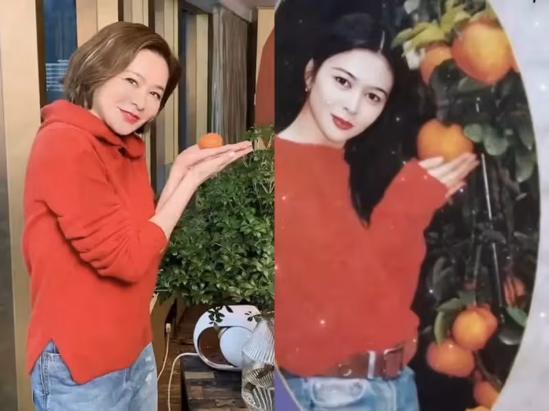 60歲關之琳和黎姿慶生照曝光，眼紋突出皮膚白皙，楊千嬅老公搭肩兩人，網友：自然老去還是很漂亮