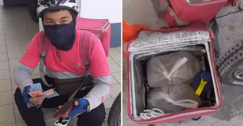 狂騎腳踏車3km送餐！準時到顧客卻不要了「外送員賠538元」幸遇加油站員工，霸氣全買：好暖心